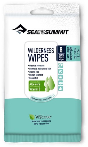 Sea To Summit Wilderness Wipes - Extra Large - 8 Pack