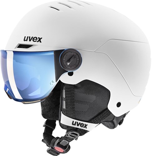 Uvex Rocket Jr. Visor - White/Black Mat - 51-55 cm