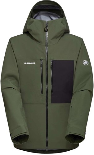 Mammut Stoney HS Hooded Jacket M - Dark Marsh/Black - M