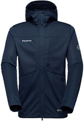 Mammut Ultimate VIII SO Hooded Jacket - Marine - Softshelljas Heren