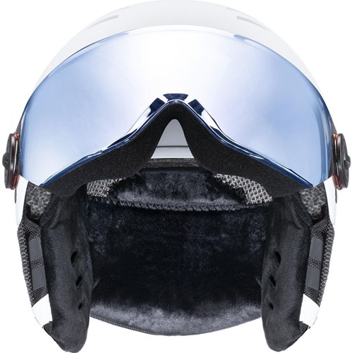 Uvex Rocket Jr. Visor - White/Black Mat