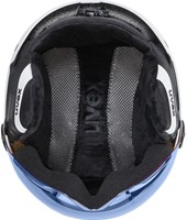 Uvex Rocket Jr. Visor - White/Black Mat