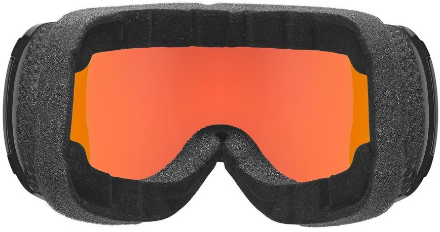 24UVEX downhill2100CV Black/Scarlet/orange Lenz：スカーレットミラーcolorvisionオレンジ(S2)眼鏡使用可/定価￥22000　ColorDrop uvex Downhill 2100 colorvision glasses, black gloss sl