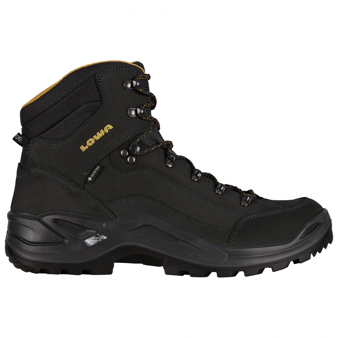 Lowa Renegade GTX Mid antraciet/mosterd 41 (UK 7) uw specialist in outdoor,  wintersport, hockey en meer.