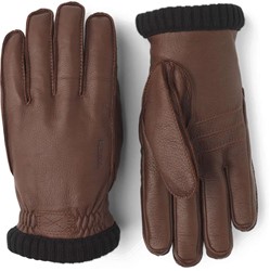 Hestra Deerskin Primaloft Rib - Chocolate - Herenhandschoenen