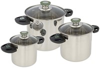 Bo-Camp - Pannenset - Elegance Compact 3 - 3-Delig - RVS