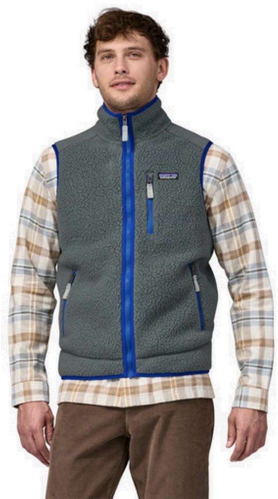 M's retro pile vest store