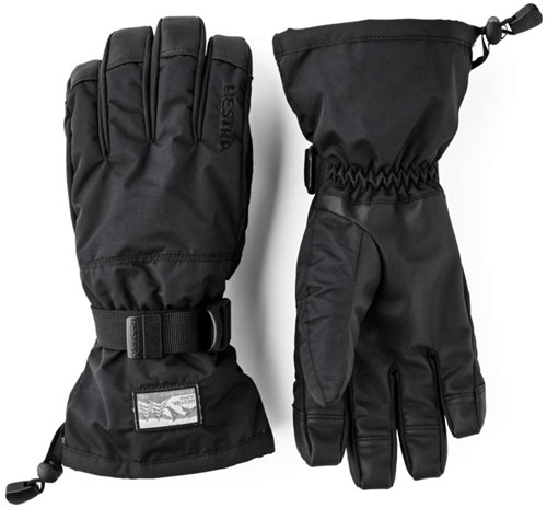 Hestra Gauntlet Sr. - 5 Finger - Black/Black - 10