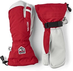 Hestra Army Leather Heli Ski - 3 Finger - Rood - Handschoenen