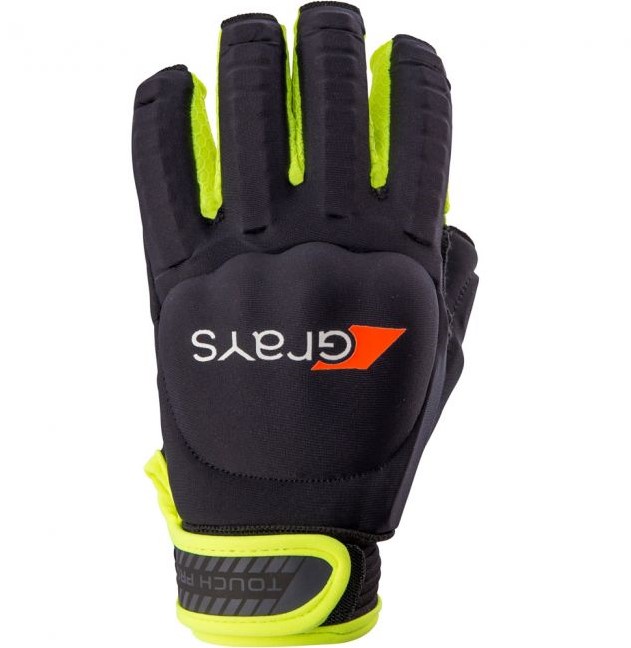 Bek Vooraf Score Grays Touch Pro LH Handschoen - Zwart/Geel - S uw specialist in outdoor,  wintersport, hockey en meer.