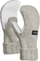 Ortovox Classic Wool Mitten Leather - Grey Blend - Wanten
