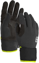 Ortovox Fleece Grid Cover Glove - Black Raven - Herenhandschoenen