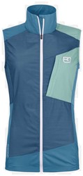 Ortovox Windbreaker Vest - Petrol Blue - Windstopper Dames