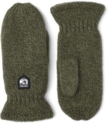 Hestra Basic Wool Mitt - Olijfgroen - Wanten