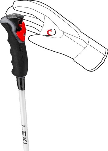 Leki Carbon 14 3D Women - Natural Carbon/White Gold