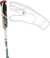 Leki Spin Shark SL - White/Smoke Green/Dark Anthracite - 100-130 cm