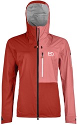 Ortovox 3L Ortler Jacket - Sunset Orange - Dames Hardshelljas