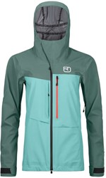 Ortovox 3L Ravine Shell Jacket - Ice Waterfall - Hardshelljas Dames