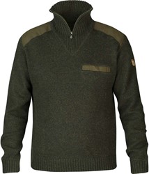 Fjallraven Koster Sweater - Dark Olive - Men's Sweater