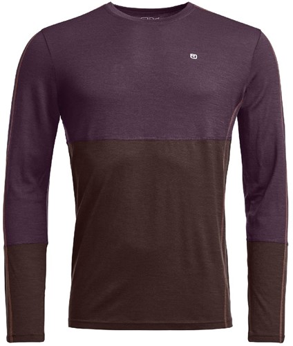 Ortovox 185 Rock'N'Wool Long Sleeve M - Dark Wild Berry - S