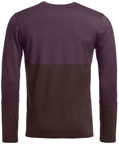 Ortovox 185 Rock'N'Wool Long Sleeve M - Dark Wild Berry