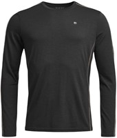 Ortovox 185 Rock'N'Wool Long Sleeve M - Black Raven - S