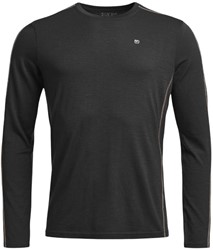 Ortovox 185 Rock'N'Wool Long Sleeve - Black Raven - Thermoshirt Heren