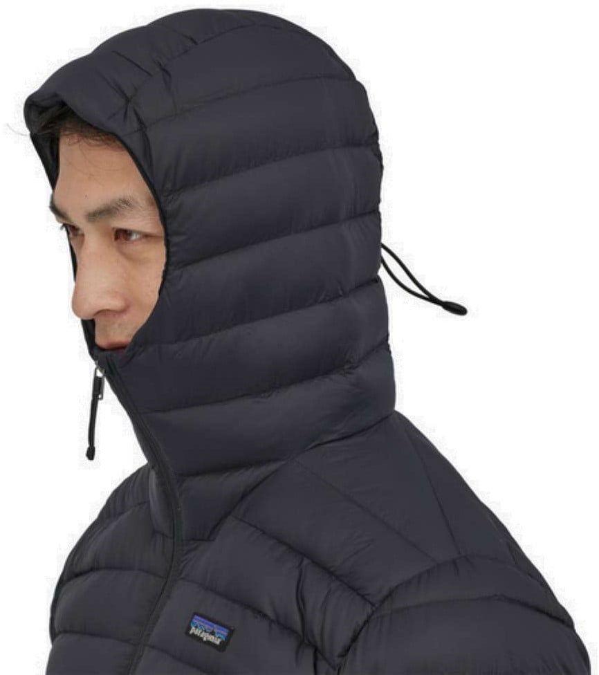 Patagonia mens hooded down jacket clearance