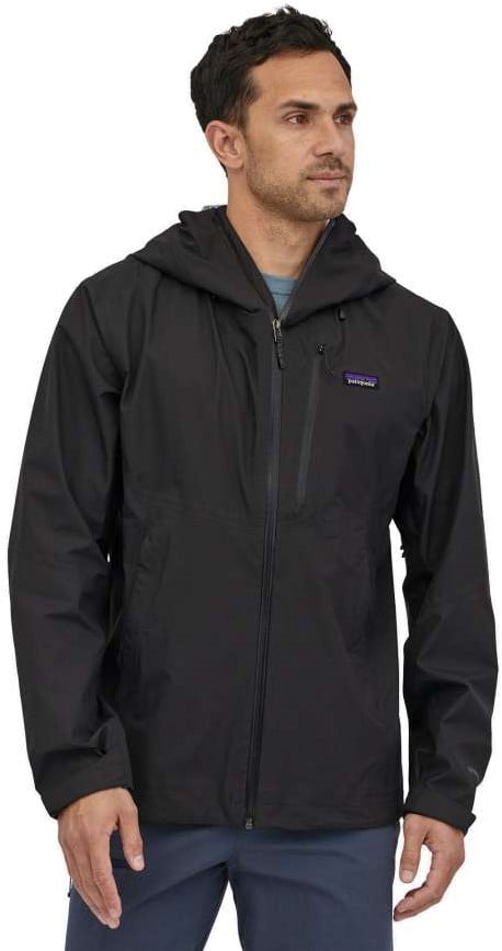 Patagonia rain jacket black sale