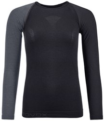 Ortovox 120 Comp Light Long Sleeve - Black Raven - Thermoshirt Dames