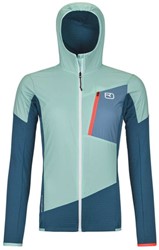 Ortovox Ladiz Hybrid Jacket - Petrol Blue - Hybride Jas Dames