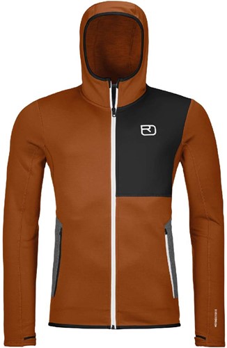 Ortovox Fleece Hoody M - Bristle Brown - XL