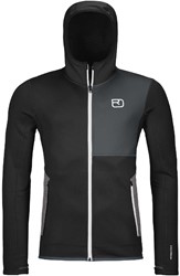 Ortovox Fleece Hoody - Black Raven - Fleecevest Heren