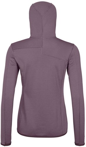 Ortovox Fleece Light Grid Hooded Jacket W - Wild Berry