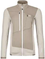Ortovox Fleece Grid Jacket - White Chalk - Fleecevest Dames