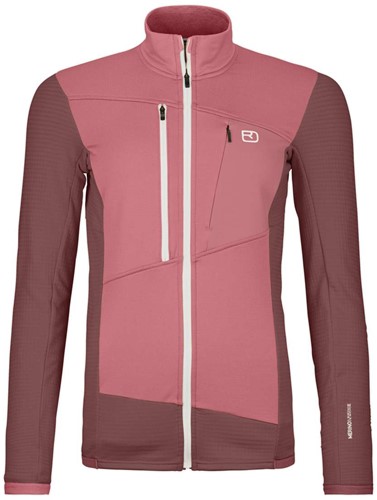 Ortovox Fleece Grid Jacket W - Mountain Rose - XL