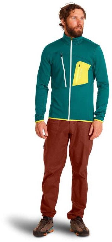 fleece grid jacket m