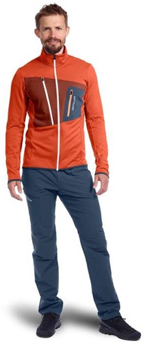 fleece grid jacket m