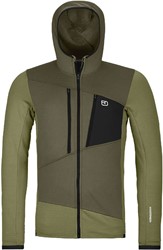 Ortovox Fleece Grid Hoody - Wild Herbs - Fleecevest Heren