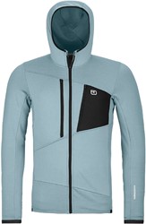 Ortovox Fleece Grid Hoody - Glacier Grey - Fleecevest Heren