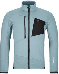 Ortovox Fleece Grid Jacket - Glacier Grey - Fleecevest Heren