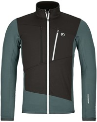Ortovox Fleece Grid Jacket - Dark Arctic Grey - Fleecevest Heren