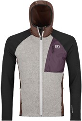 Ortovox Fleece GP Classic Knit Hoody - Dark Chestnut - Fleecevest Heren