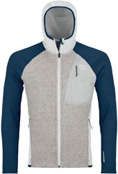 Ortovox Fleece GP Classic Knit Hoody - Grey Ice - Fleecevest Heren