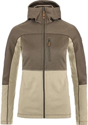 Fjällräven Abisko Trail Fleece - Fossil-Suede Brown - Women's Fleece Jacket