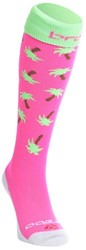 Brabo Socks - Palms Pink/Lime Green