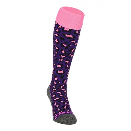 Brabo Socks Cheetah Purple 31-35-2