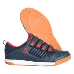 Brabo Velcro Indoor - Navy/Rood - Junior Hockeyschoenen