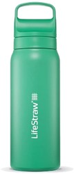LifeStraw Go Series Insulated Stainless Steel Water Filter Bottle - 700 ml - Cactus Green