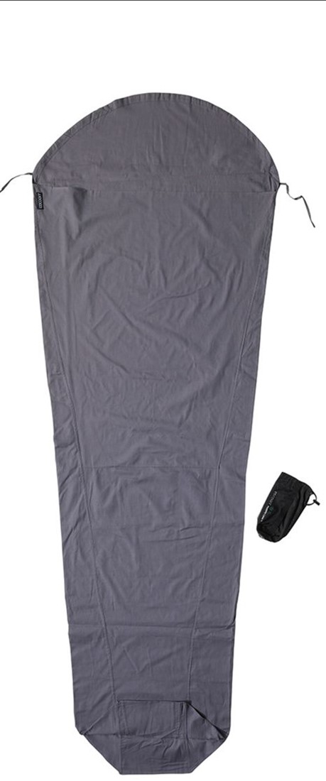 COCOON MUMMY LINER MERINO Unicolore - Drap sac de couchage
